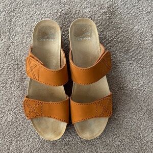 Dansko Orange Leather Strap Sandals size 38